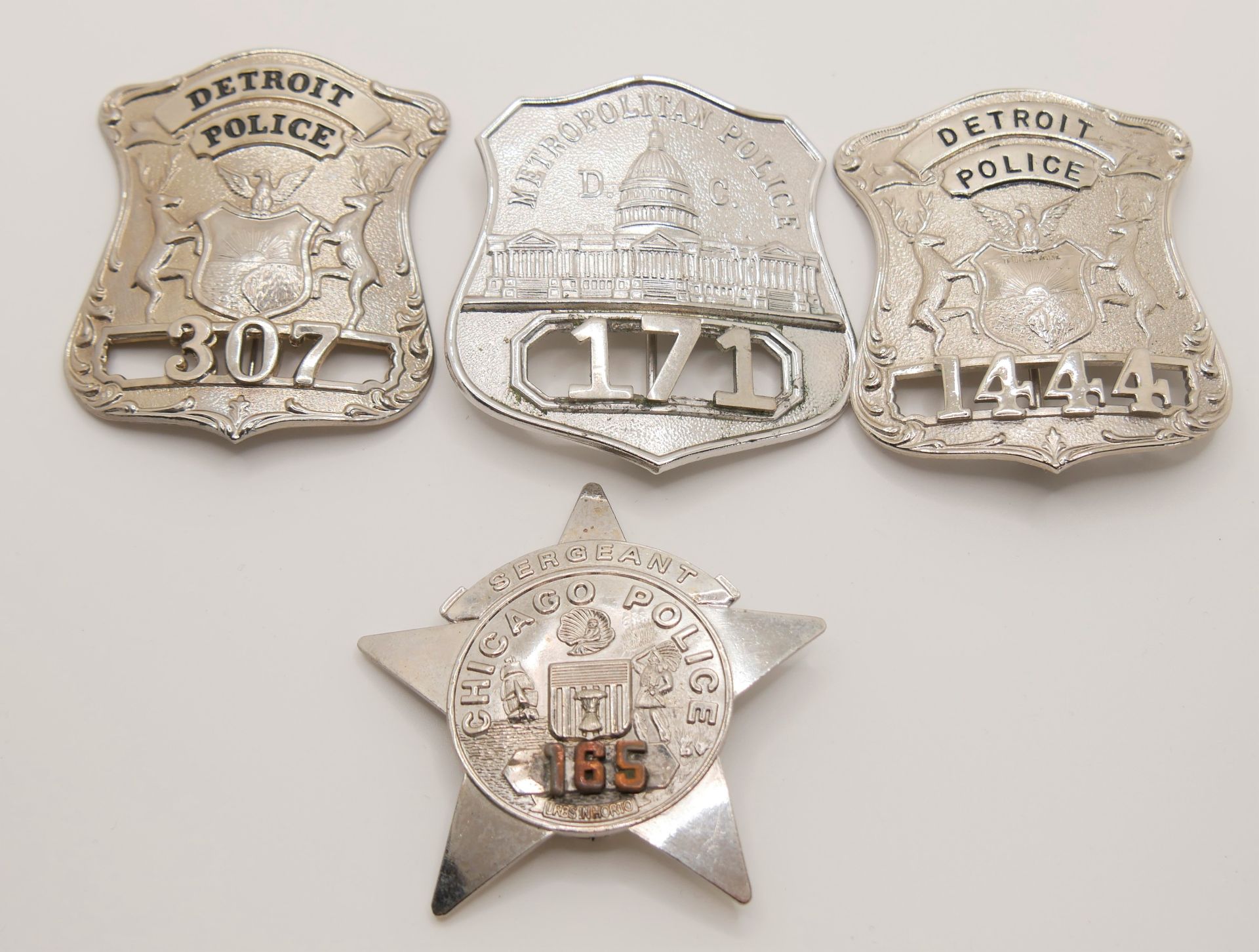 Aus Sammlung! 4 Badge USA Police