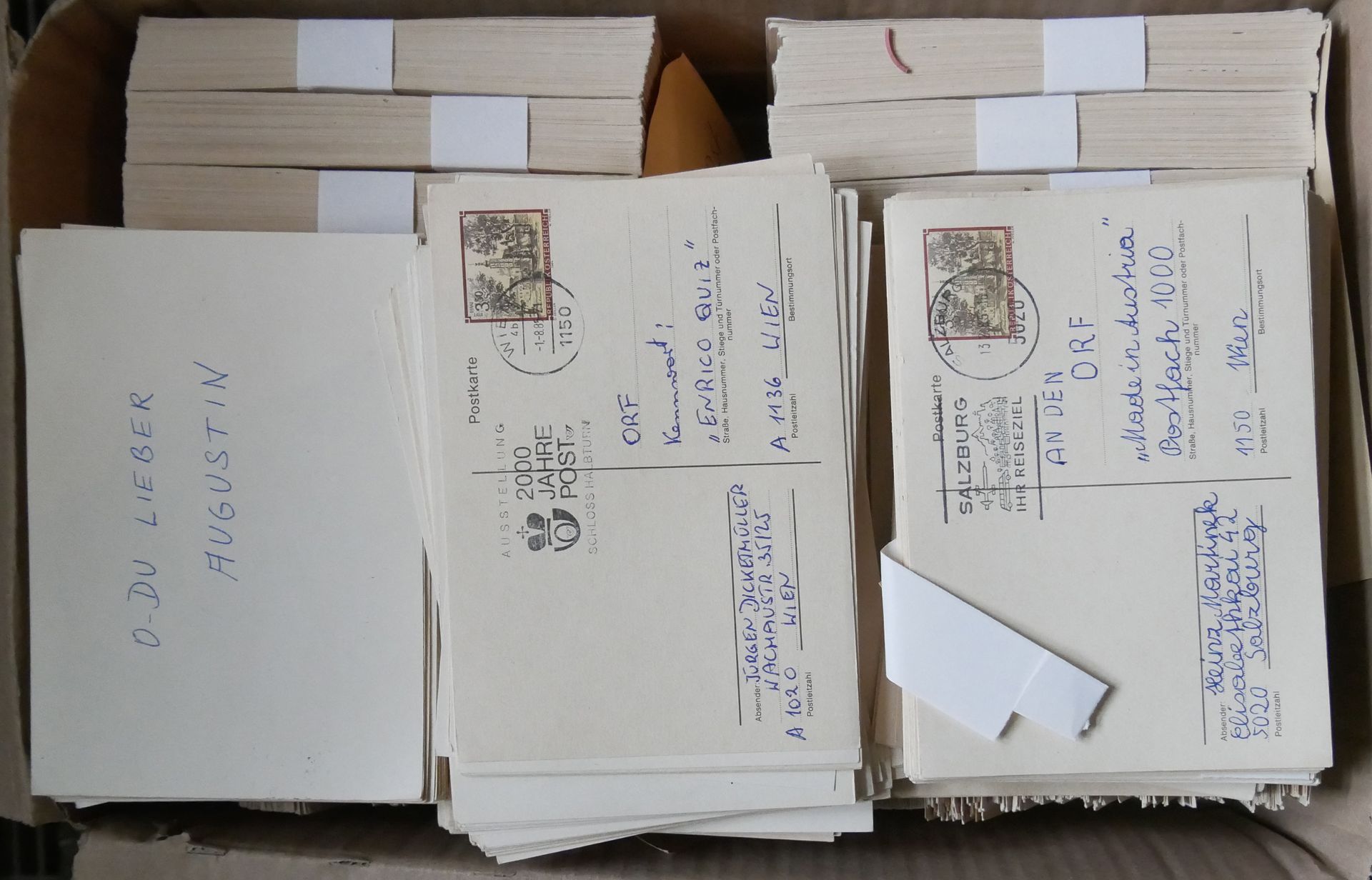 Österreich, 1984/85, Posten mit 2700 Ganzsachen-Karten Wertstempel, Landschaften. Alle Karten in