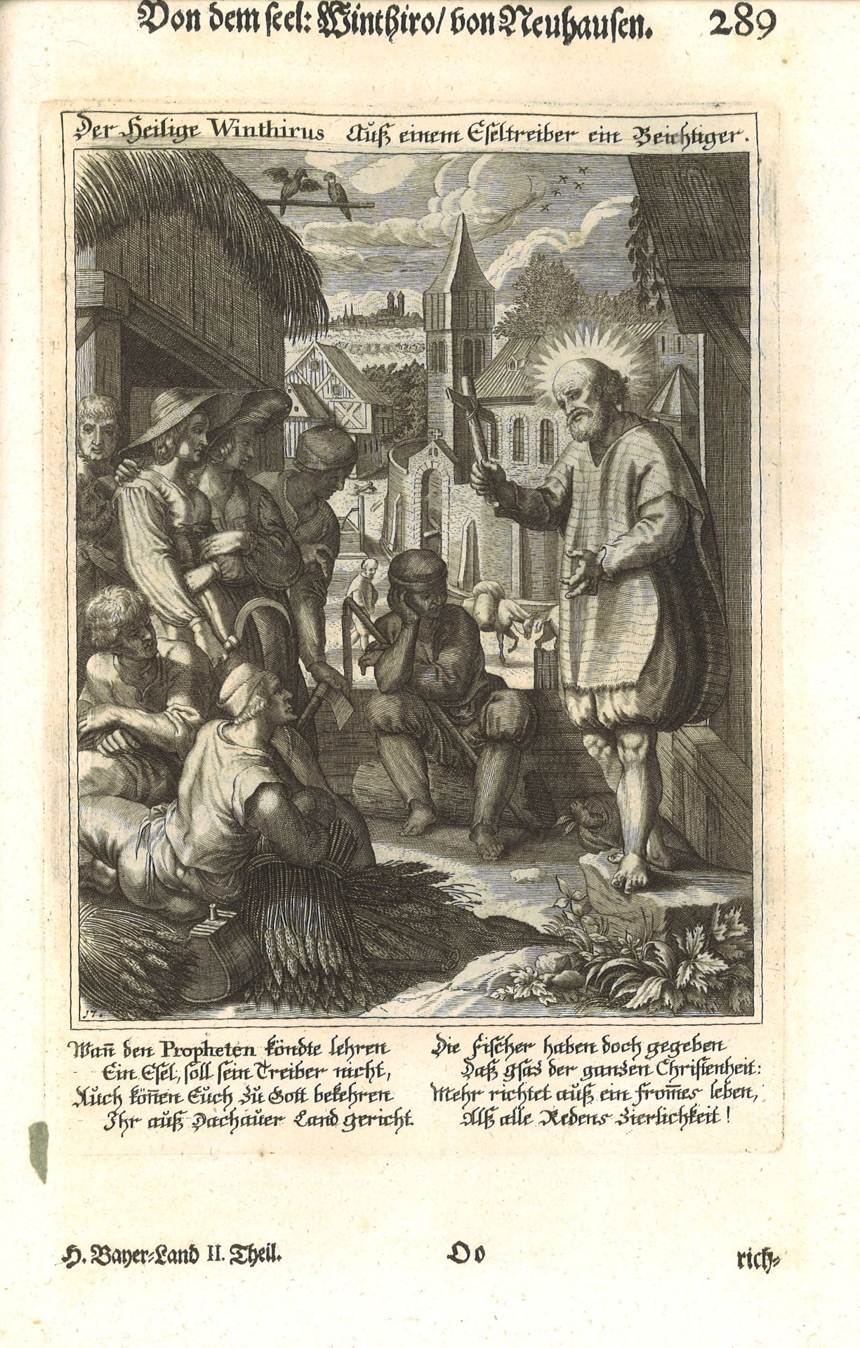 Buch Heiliges Bayer Land, In die Teutsche Sprach übersetzt von Maximilan Rassler S.J. 3 Teile in 1 - Image 5 of 6