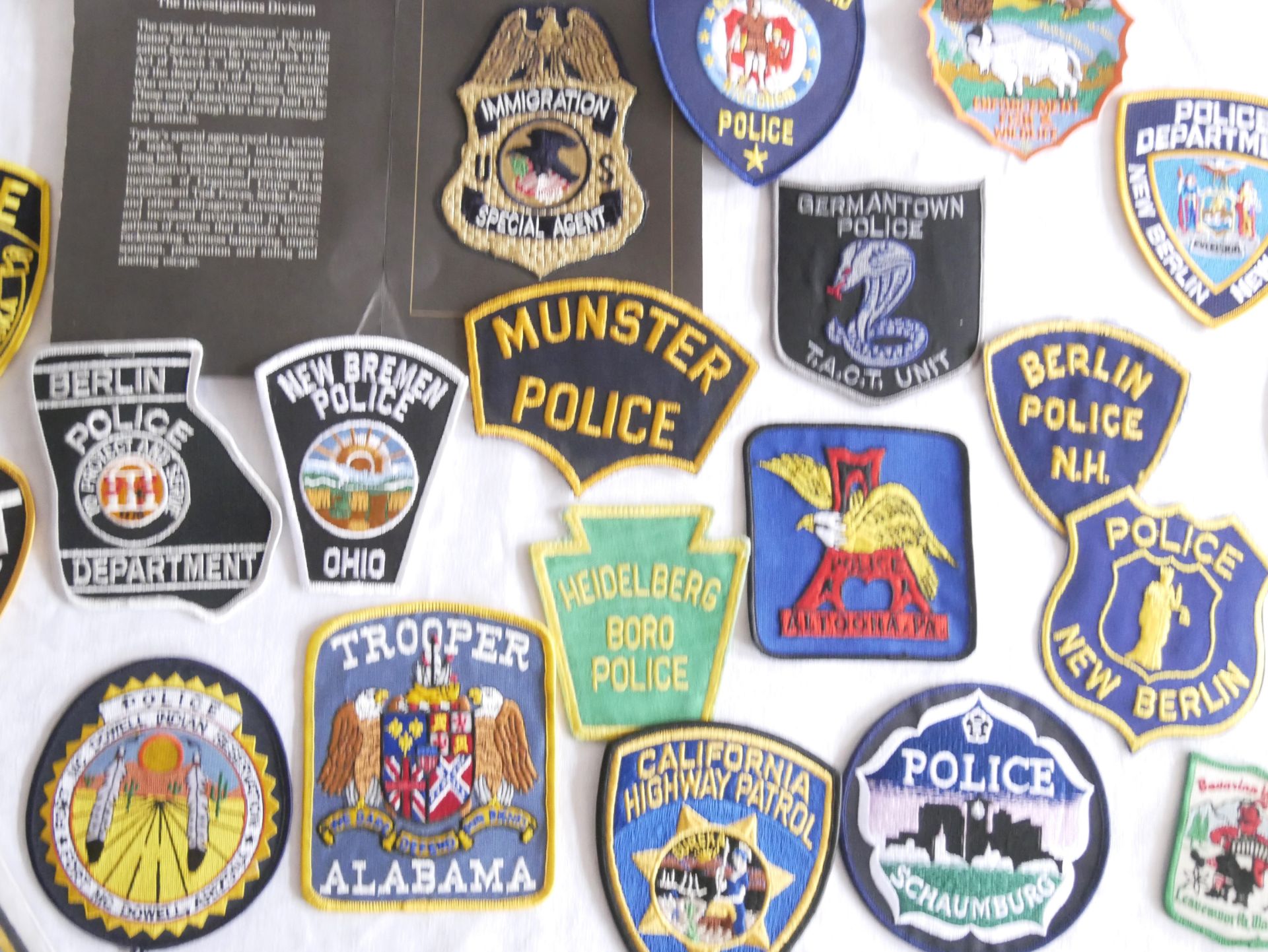 Aus Sammlung! USA Patches, Police Capitol. Insgesamt 20 Stück. - Bild 2 aus 2