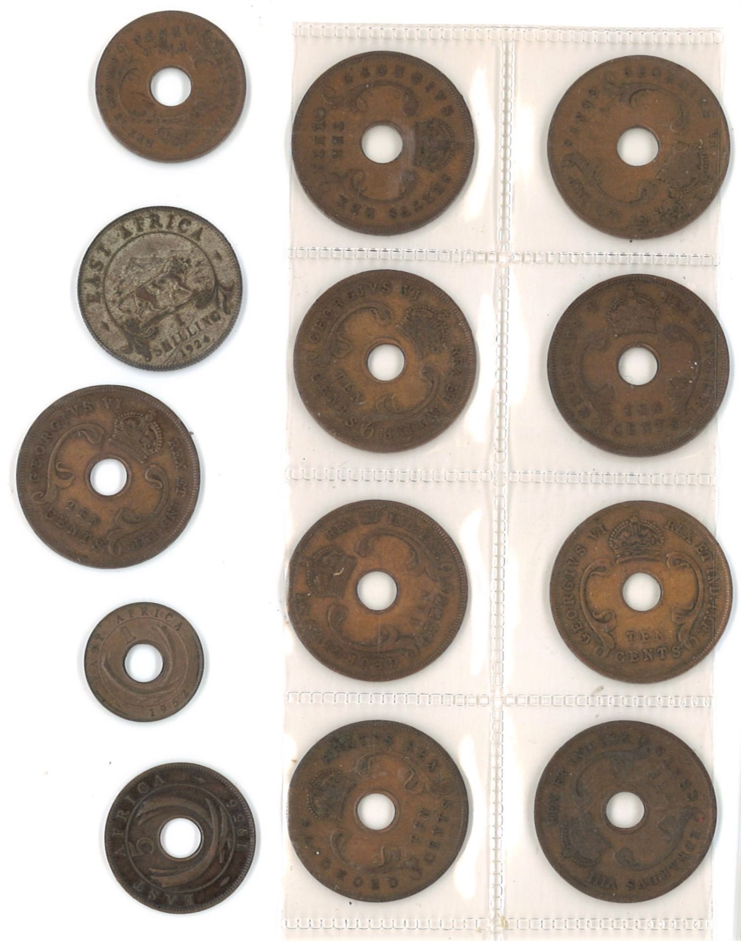 Lot Münzen Britische Kolonien, East Afrika. Bitte besichtigen! - Bild 2 aus 2