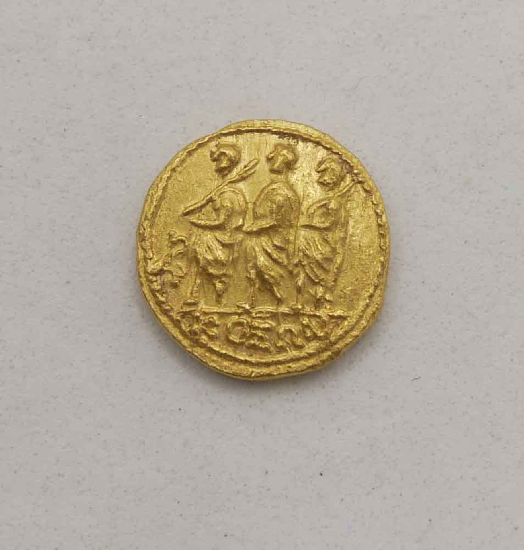 Gold Stater Marcus Iunius Brutus, 2 Gold Drachmen, Gewicht ca. 9,05 gr. Mit Zertifikat. - Bild 2 aus 4