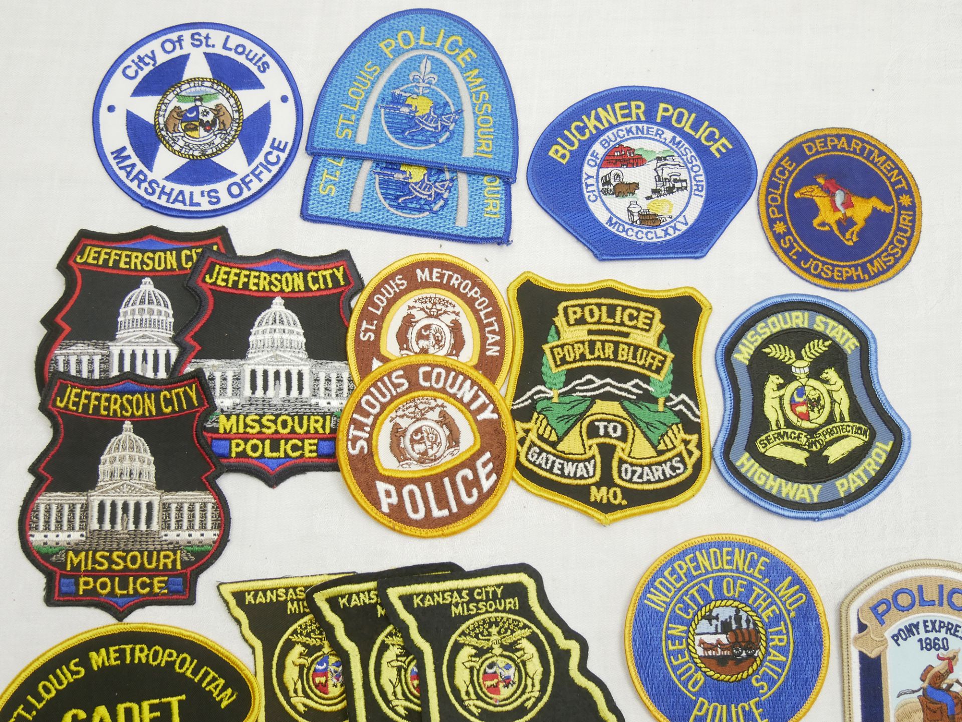 Aus Sammlung! USA Patches, Police Abzeichen Missouri. Insgesamt 18 Stück. - Image 2 of 2