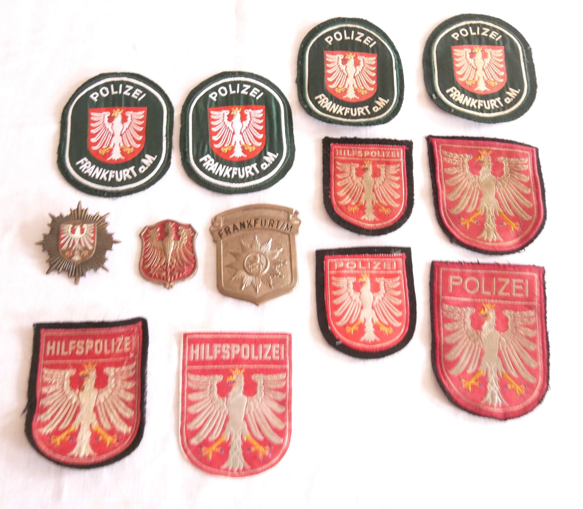 Aus Sammlung! USA Patches und Badges, Stadtpolizei Frankfurt am Main, dabei auch ältere Stücke.