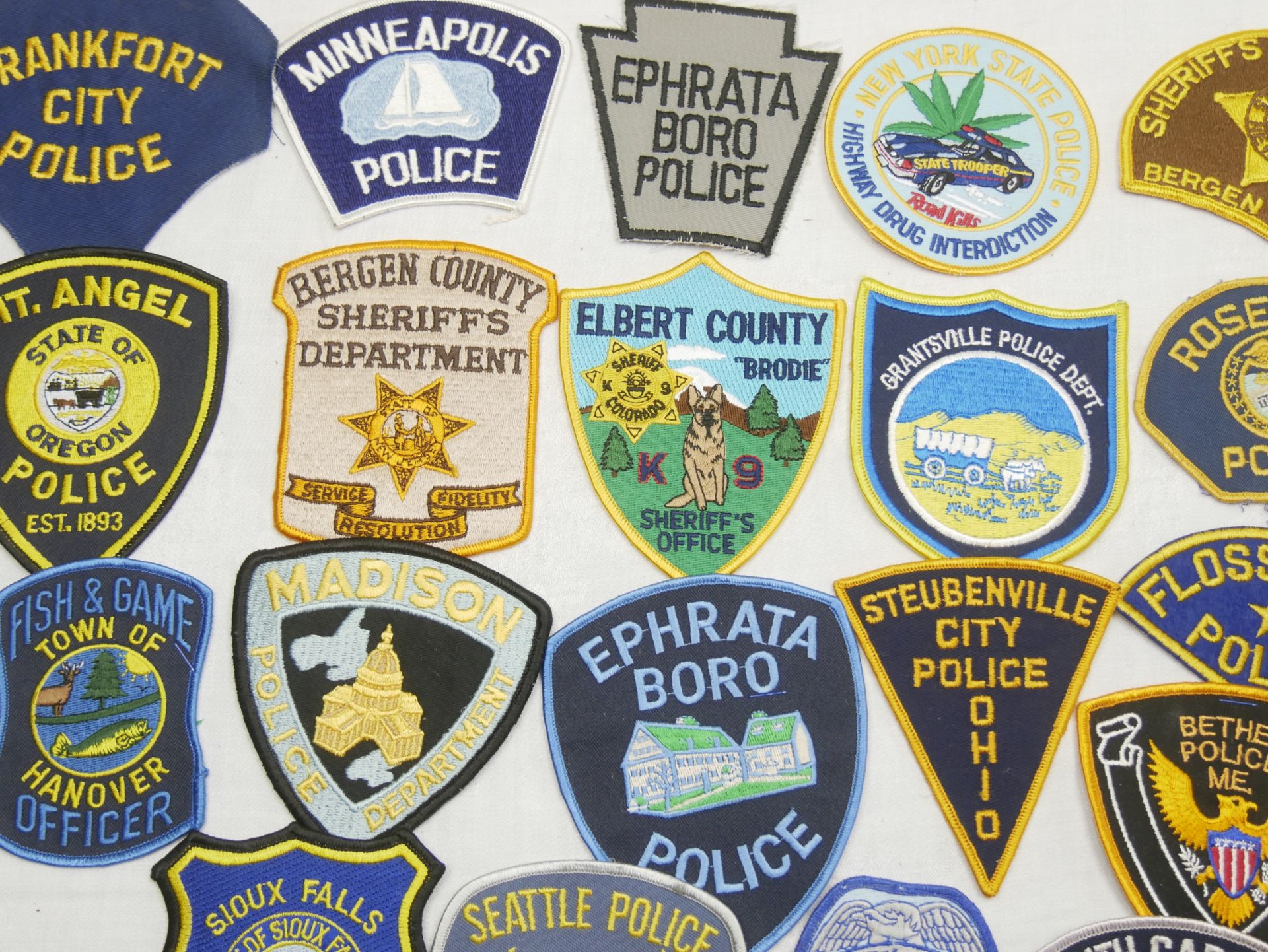 Aus Sammlung! USA Patches, Police Abzeichen. Insgesamt 20 Stück. - Bild 2 aus 2