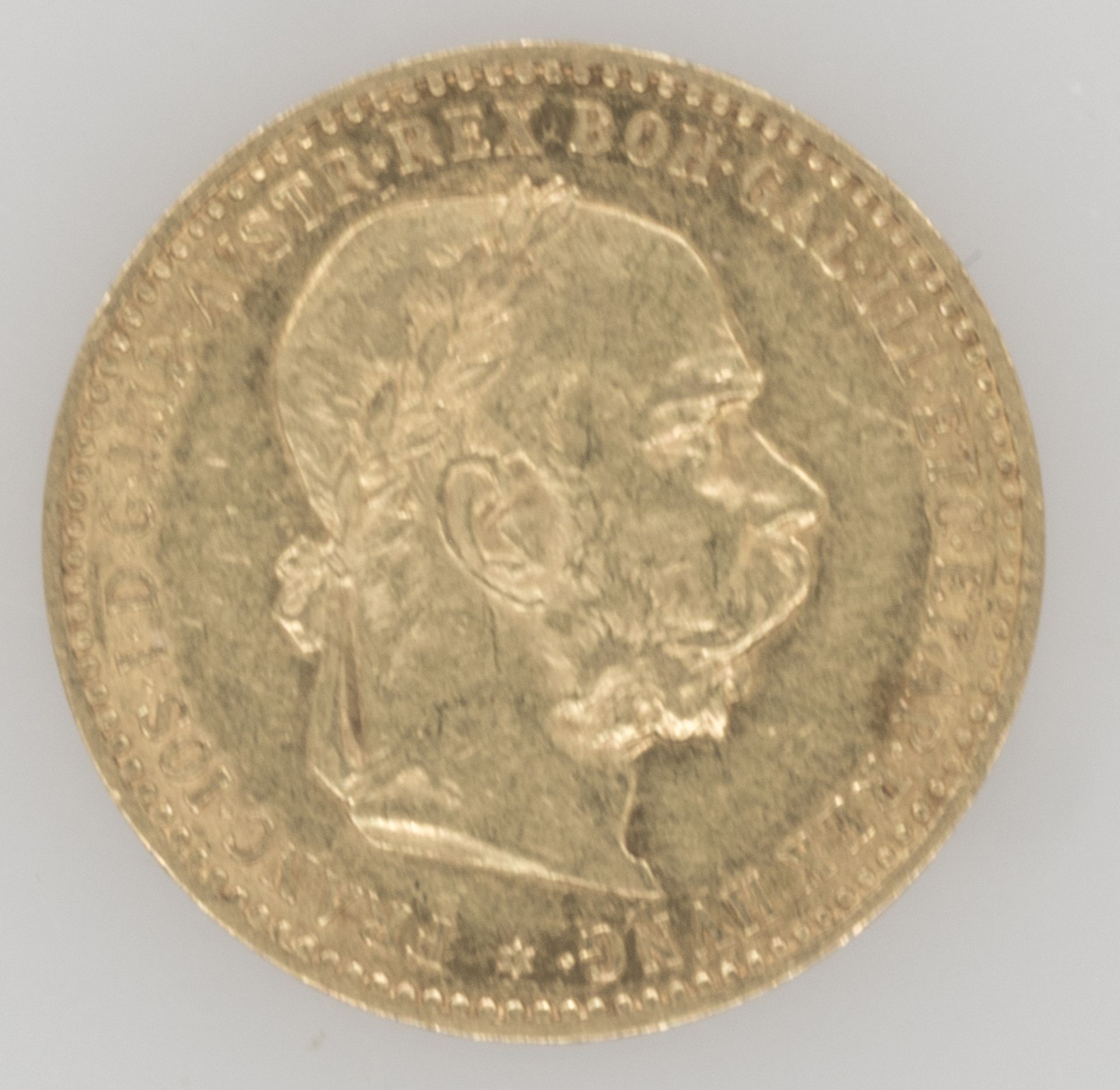 Österreich 1896 - 1911, 10 Kronen - Goldmünze "Franz Joseph I." Gold 900/1000. Gewicht: ca. 3,33