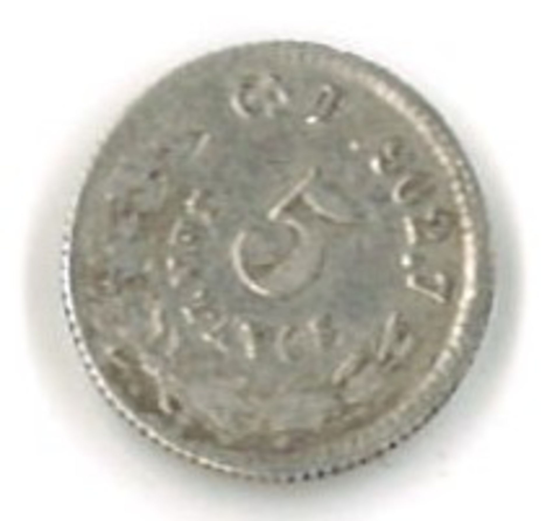 Silbermünze 1871 CN.P Mexiko "5 Centavos" Zustand: ss