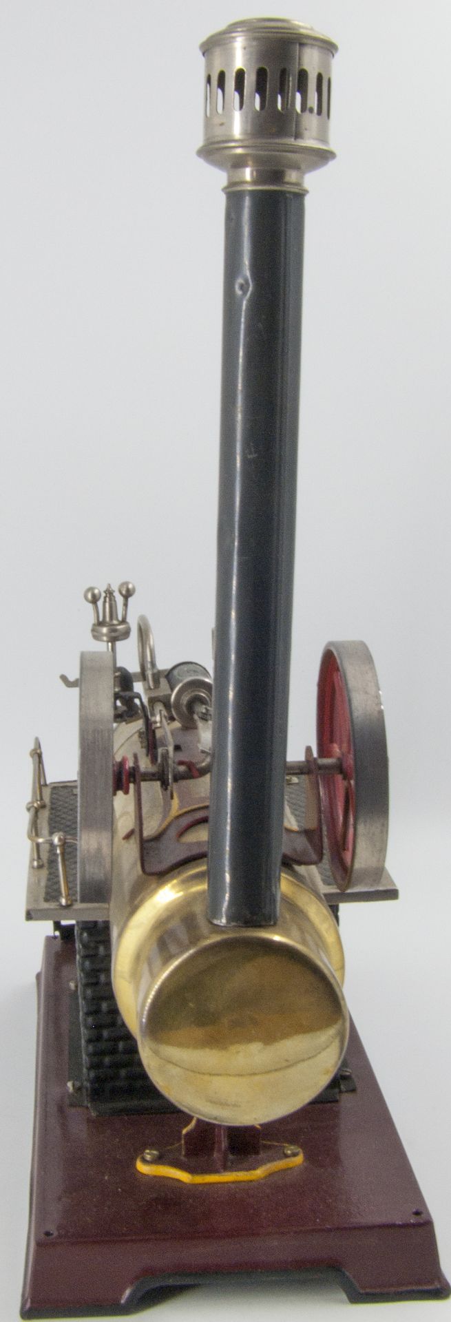 Dampfmaschine, Blech. Maße: ca. 27 cm x ca. 14 cm. Rechaud vorhanden. Auf Vollständigkeit nicht - Image 4 of 4