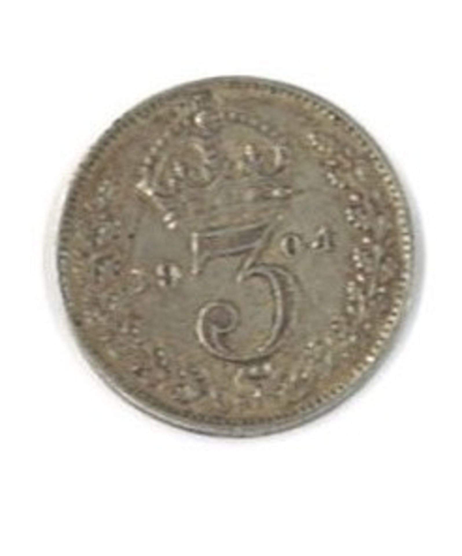 Silbermünze England "3 Pence" 1904 Zustand: ss - Image 2 of 2