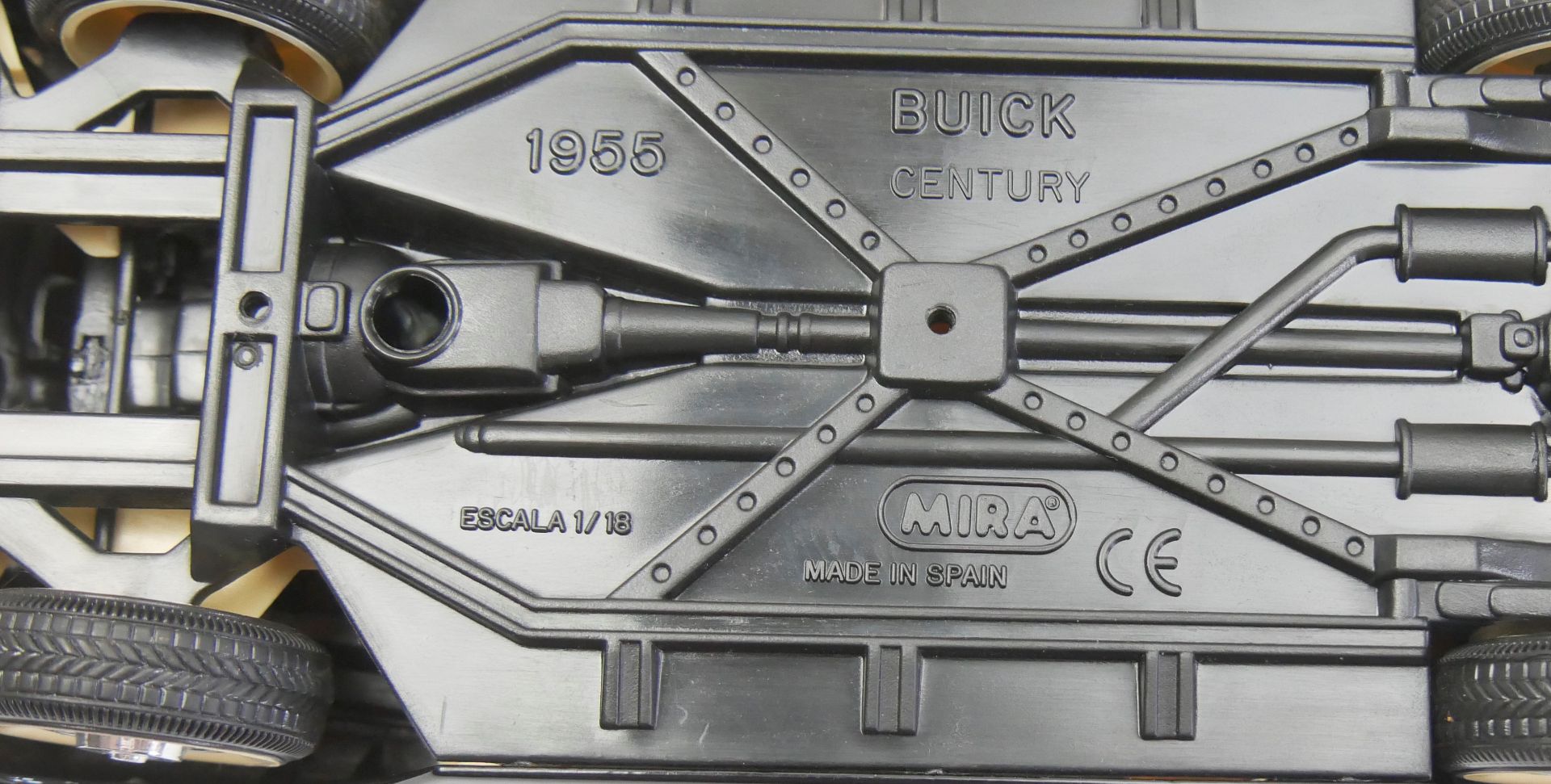 Aus Sammelauflösung! Buick Century 1955, "Sun State Patrol" schwarz metallic, weiß, Modellauto Mira. - Image 3 of 3