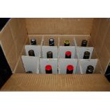 CASE OF TWELVE BOTTLES OF WHISKY, INCLUDING NINE BOTTLES OF SANDERSONS VAT 69, ONE BOTTLE OF VAT