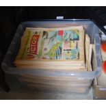 TWO BOXES - ASSORTED 'THE VICTOR' COMICS
