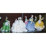 SEVEN ASSORTED ROYAL DOULTON FIGURES TO INCLUDE 'SECRET THOUGHTS' HN2382, 'MY LOVE' HN2339, '