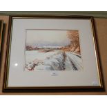 •AR A GROUP OF THREE FRAMED DECORATIVE WATERCOLOURS, INCLUDING A PAIR OF STUDIES OF PHEASANTS AND