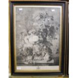 A PAIR OF 18TH CENTURY ENGRAVINGS OF FLORAL STILL LIFES, EACH PLATE ENGRAVED BY RICHARD EARLOM AND