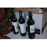 THREE BOTTLES OF FRENCH RED WINE, INCLUDING CHATEAU BRANE-CANTENAC, MARGAUX 1962 75CL, CHATEAU