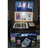 FOOTBALL MEMORABILIA - A GROUP OF RANGERS FC SIGNED MEMORABILIA INCLUDING ALLY McCOIST, DEREK