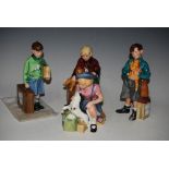 FOUR ROYAL DOULTON CHILDREN OF THE BLITZ, TO INCLUDE 'THE HOME COMING' HN3295, 'THE GIRL EVACUEE'