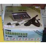 VINTAGE GAME CONSOLE, ADMAN GRANDSTAND 2600 MK II, TV GAME BY BLACK AND WHITE, INSIDE ORIGINAL PAPER