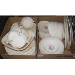 TWO BOXES - SPODE BILLINGSLEY ROSE PATTERNED TABLEWARES