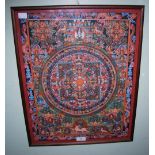 A 20TH CENTURY THANGKA, FRAMED