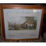SET OF 20TH CENTURY HUNTING PRINTS BY FORES'S NATIONAL SPORTS, INCLUDING FOX HUNTING PLATE I: 'THE