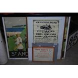 RAILWAYANA - A VINTAGE GREAT WESTERN RAILWAY NOTICE 'WORKMANS LAVATORY APRIL 1904' TOGETHER WITH