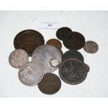 SMALL COLLECTION OF ASSORTED 16TH CENTURY AND LATER BRITISH COINAGE TO INCLUDE AN ELIZABETHAN
