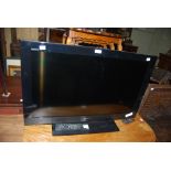 MODERN SONY BRAVIA TV WITH REMOTE, 80CM LONG.