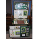 FOOTBALL INTEREST MEMORABILIA CELTIC FOOTBALL CLUB SIGNED SHIRT, TOGETHER WITH A SELECTION OF SIGNED