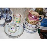 COLLECTION OF ASSORTED CERAMICS TO INCLUDE 18TH CENTURY CHINESE PORCELAIN FAMILLE ROSE PUNCH BOWL,