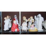 COLLECTION OF FIFTEEN ASSORTED ROYAL DOULTON FIGURES TO INCLUDE 'DARLING' HN1985, 'BEDTIME'