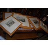 COLLECTION OF SEVEN ASSORTED PRINTS TO INCLUDE JOHN KNOX'S HOUSE, THE GRASSMARKET, WHITE HORSE