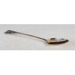 A George III Irish silver gravy spoon, maker Richard Sawyer, Dublin 1809, in pointed Old English