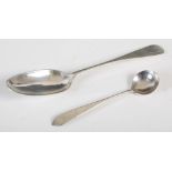 A Scottish Provincial silver Old English pattern cream ladle, possibly Richard Wilkie, Aberdeen, c.