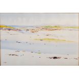 •AR Mary Holden Bird (Scottish d.1978) Sands of Morar watercolour, signed with initials lower left