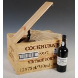 A part case of ten bottles of Cockburn's 1997 vintage port, 75cl., 20% vol., (10).