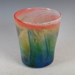 A handblown glass sleeve vase by Elizabeth Graydon Stannus (British 1878 - 1961), Gray-stan Glass,