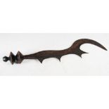 Tribal Art - A prestige sword, Congo, Lia or Ngombe Peoples, late 19th/ early 20th century, the