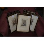 SET OF TEN 19TH CENTURY COLOURED ENGRAVINGS DEPICTING STREET VENDORS, TITLES SUCH AS ' HAIR BROOMS',