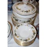 ROYAL DOULTON 'LARCHMONT' PATTERN PART DINNER SET.