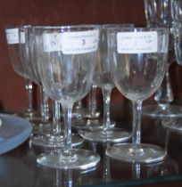 EIGHT ASSORTED EARLY 20TH CENTURY SHERRY GLASSES.