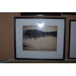 AFTER HENRY MACBETH-RAEBURN (SCOTTISH 1860 - 1947) RIVER LANDSCAPE ETCHING ON PAPER, SIGNED IN