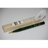 VINTAGE 'CONWAY STEWART DURO-POINT' PENCIL IN GREEN MARBLED CASE, IN ORIGINAL BOX WITH