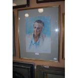 NANCY LONGMAN (20TH CENTURY SCOTTISH SCHOOL) PORTRAIT OF AN AUNT PASTEL ON PAPER, SIGNED IN PENCIL