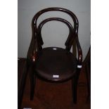 EARLY 20TH CENTURY CHILDS BENTWOOD ARMCHAIR IN THE MANNER OF THONET.