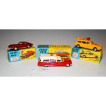 A GROUP OF THREE CORGI TOY MODELS OF AMERICAN AND CONTINENTAL CARS, INCLUDING MODEL 310 CHEVROLET