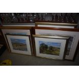 A GROUP OF SIX FRAMED COLOUR PRINTS OF JAMES MCINTOSH PATRICK (SCOTTISH 1907 - 1998), INCLUIDNG '