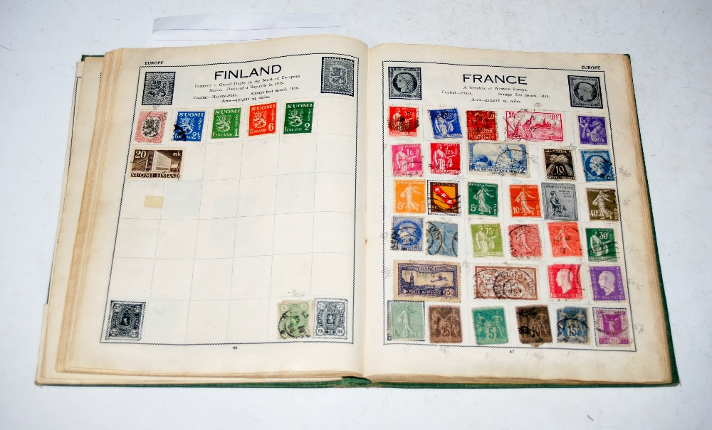 A VINTAGE VICTORY STAMP ALBUM CONTAINING STAMPS OF THE WORLD - Image 2 of 2