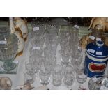 COLLECTION OF ASSORTED GLASSWARE.